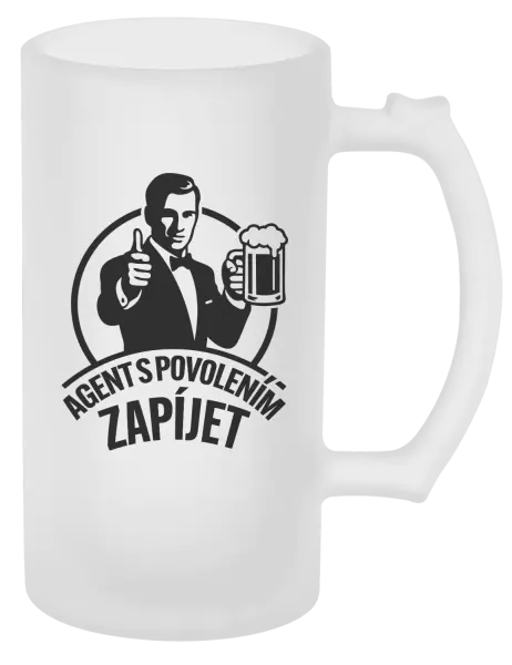 Půllitr Agent s povolením zapíjet