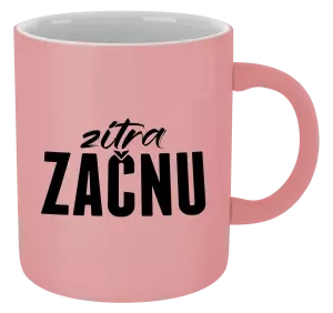 Metalický hrnek Zítra začnu