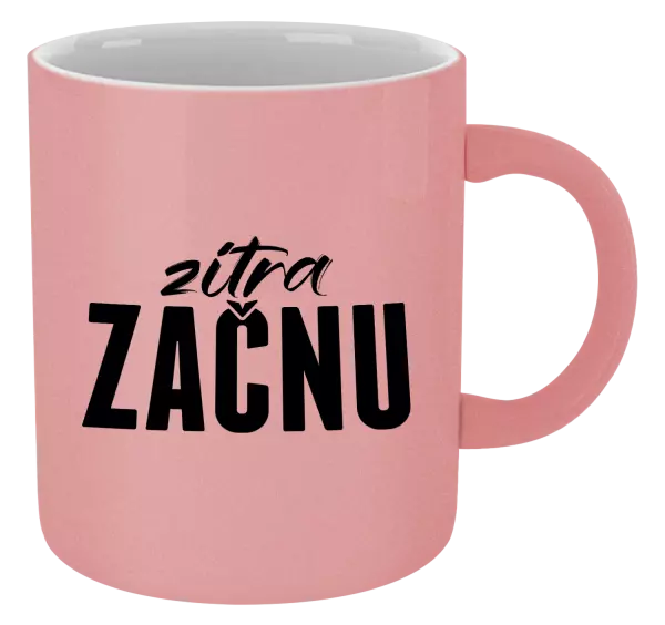 Metalický hrnek Zítra začnu