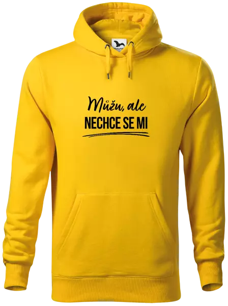 Pánská mikina Můžu, ale nechce se mi