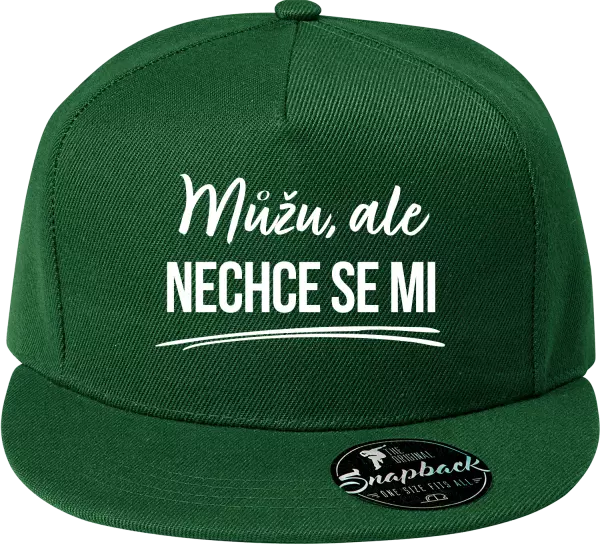 Snapback kšiltovka Můžu, ale nechce se mi