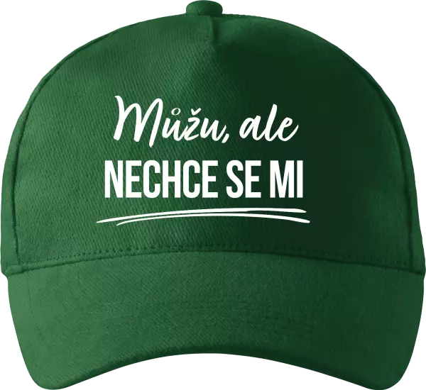 Kšiltovka Můžu, ale nechce se mi