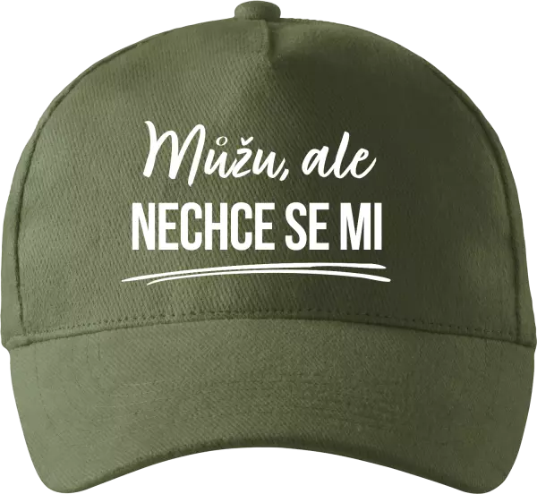 Kšiltovka Můžu, ale nechce se mi