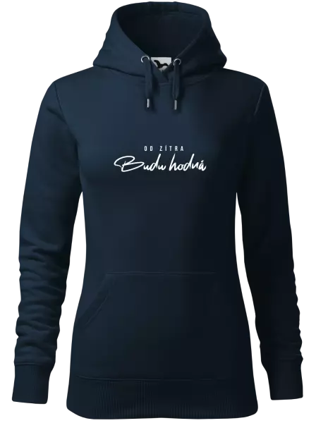 Dámská mikina Od zítra budu hodná