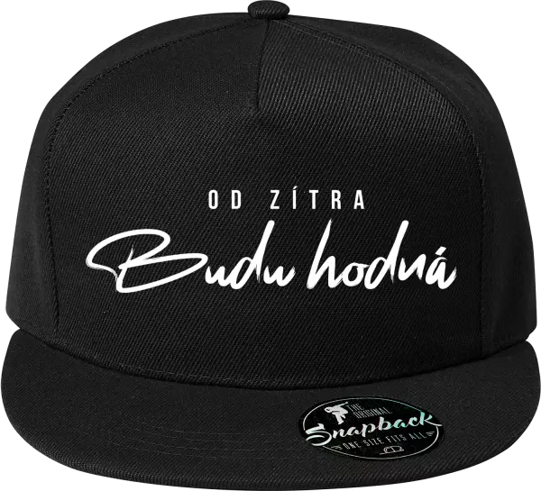 Snapback kšiltovka Od zítra budu hodná