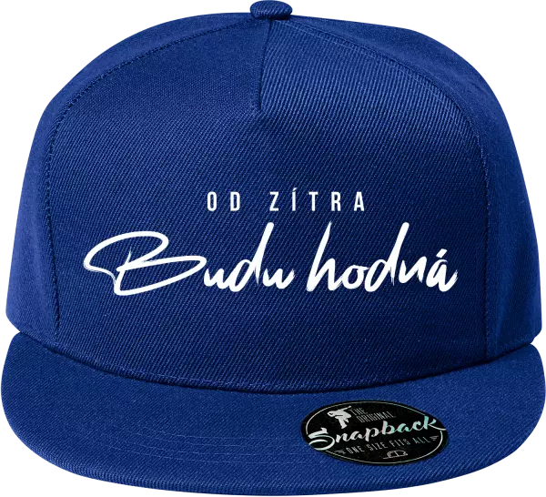 Snapback kšiltovka Od zítra budu hodná