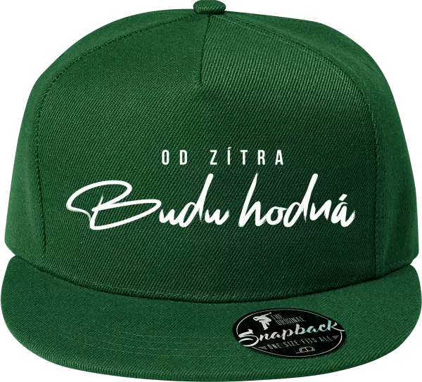 Snapback kšiltovka Od zítra budu hodná