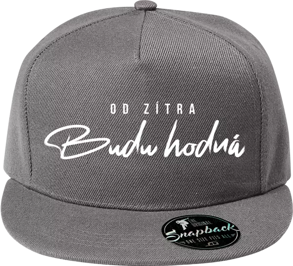 Snapback kšiltovka Od zítra budu hodná
