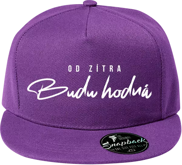 Snapback kšiltovka Od zítra budu hodná
