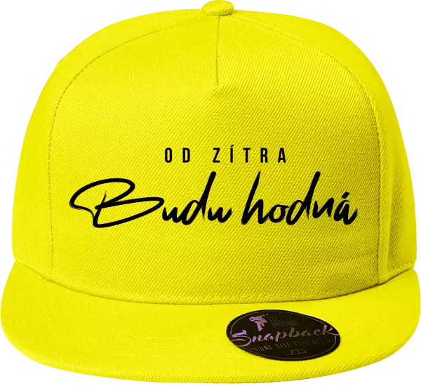 Snapback kšiltovka Od zítra budu hodná