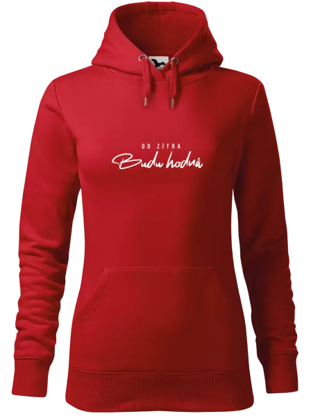 Dámská mikina Od zítra budu hodná