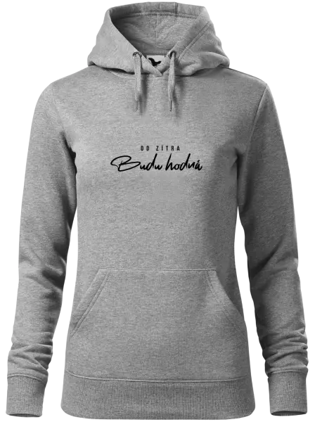 Dámská mikina Od zítra budu hodná