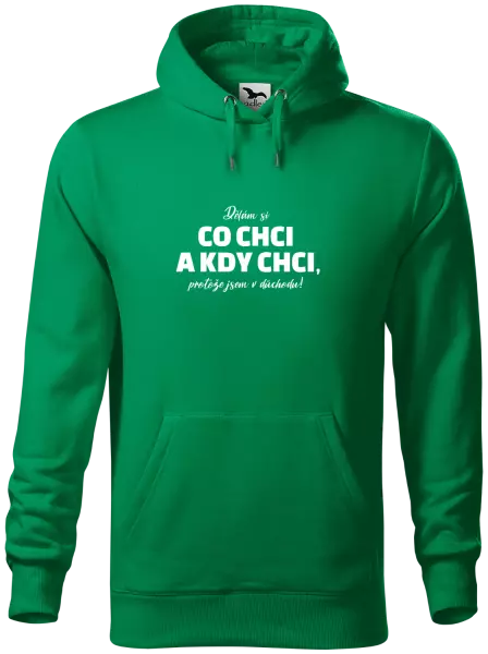 Pánská mikina Dělám si co chci a kdy chci, protože jsem v důchodu!