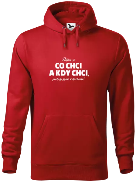 Pánská mikina Dělám si co chci a kdy chci, protože jsem v důchodu!