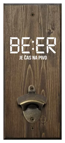 Nástěnný otvírák BEER - je čas na pivo