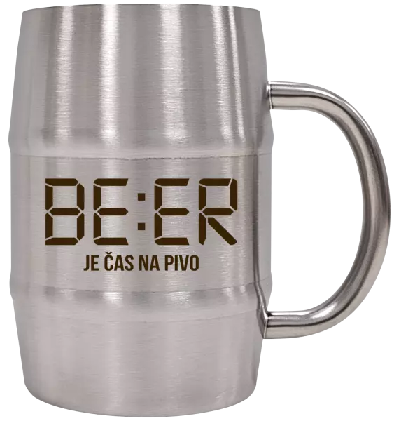 Nerezový chladicí půllitr BEER - je čas na pivo