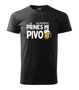 Pánské tričko Jestli tohle přečteš, přines mi pivo