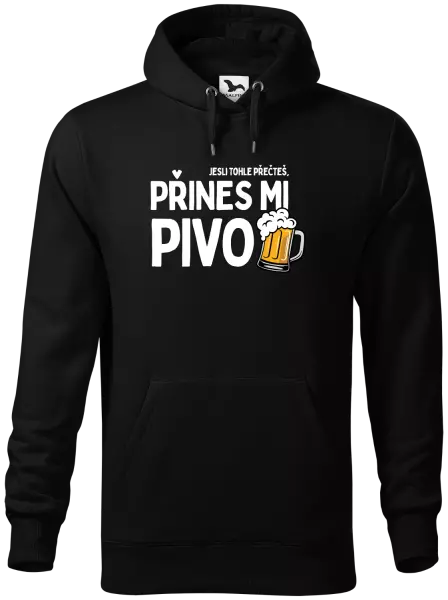 Pánská mikina Jestli tohle přečteš, přines mi pivo