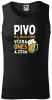 Pánské tílko Pivo piju jen 3x týdně, včera, dnes a zítra