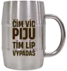 Nerezový chladicí půllitr Čím víc piju, tím líp vypadáš