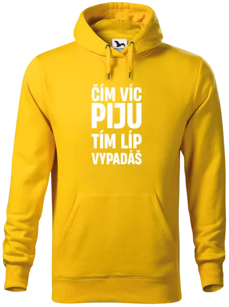 Pánská mikina Čím víc piju, tím líp vypadáš