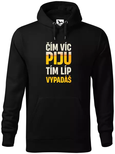 Pánská mikina Čím víc piju, tím líp vypadáš