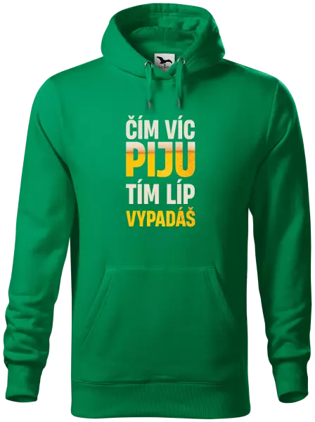 Pánská mikina Čím víc piju, tím líp vypadáš