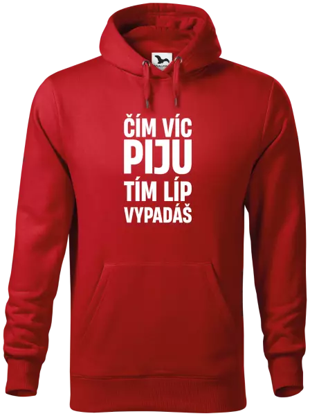 Pánská mikina Čím víc piju, tím líp vypadáš
