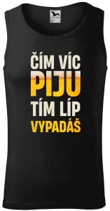 Pánské tílko Čím víc piju, tím líp vypadáš