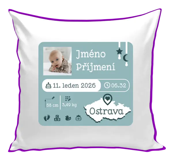 Polštář Narození miminka 02