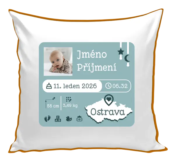 Polštář Narození miminka 02