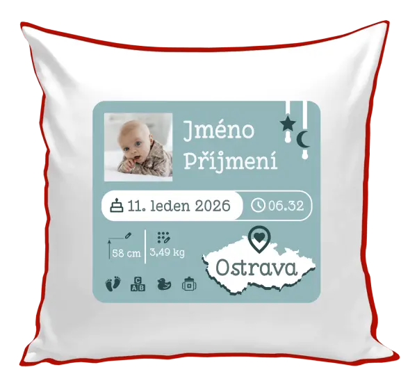 Polštář Narození miminka 02