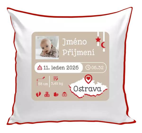 Polštář Narození miminka 02