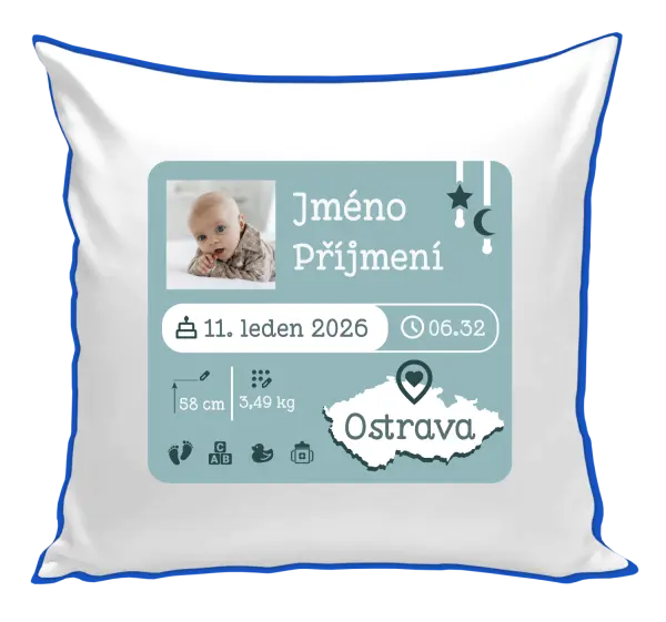 Polštář Narození miminka 02