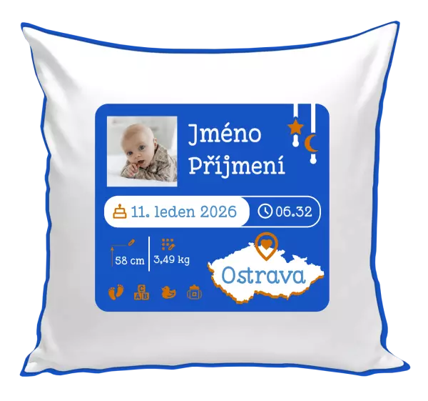 Polštář Narození miminka 02