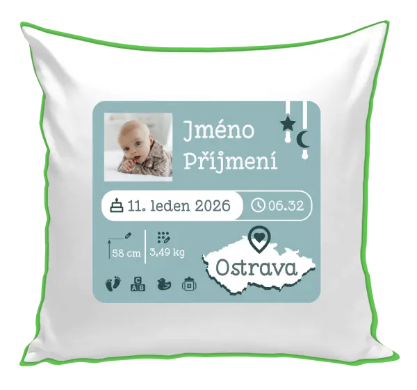 Polštář Narození miminka 02