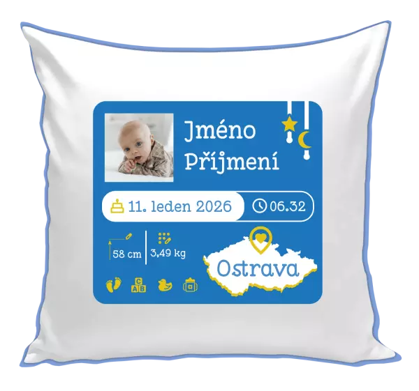 Polštář Narození miminka 02