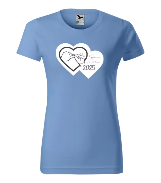 Dámské tričko Přísaháme na malíček - Spolu od roku ...