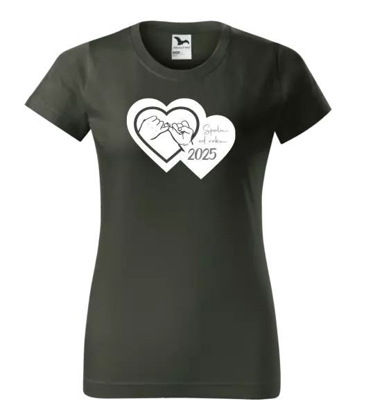 Dámské tričko Přísaháme na malíček - Spolu od roku ...