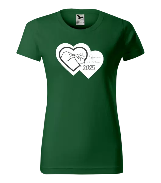 Dámské tričko Přísaháme na malíček - Spolu od roku ...