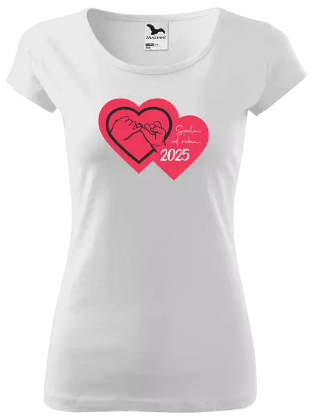 Dámské tričko Přísaháme na malíček - Spolu od roku ...