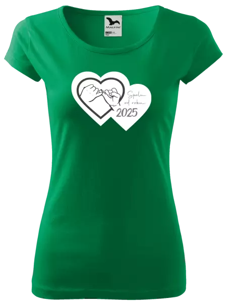 Dámské tričko Přísaháme na malíček - Spolu od roku ...