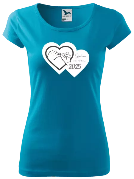 Dámské tričko Přísaháme na malíček - Spolu od roku ...