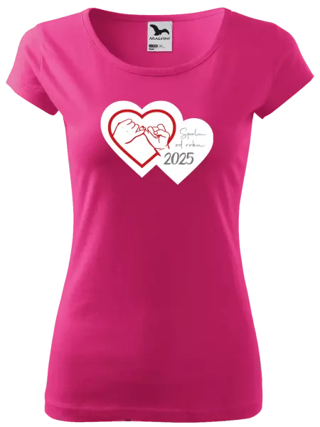 Dámské tričko Přísaháme na malíček - Spolu od roku ...