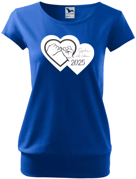 Dámské tričko Přísaháme na malíček - Spolu od roku ...