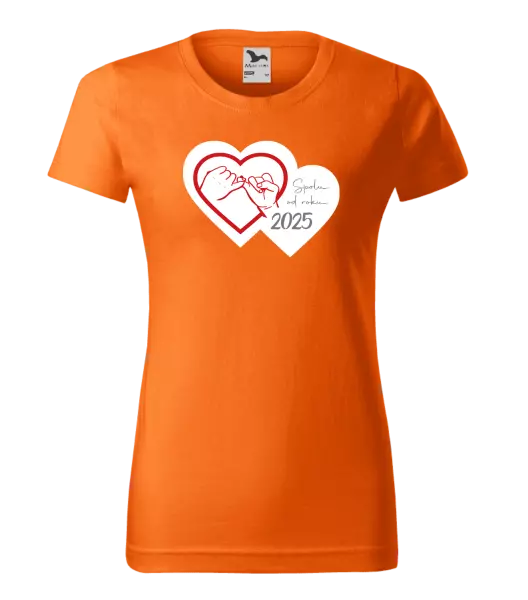 Dámské tričko Přísaháme na malíček - Spolu od roku ...