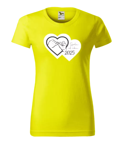 Dámské tričko Přísaháme na malíček - Spolu od roku ...