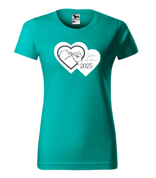 Dámské tričko Přísaháme na malíček - Spolu od roku ...