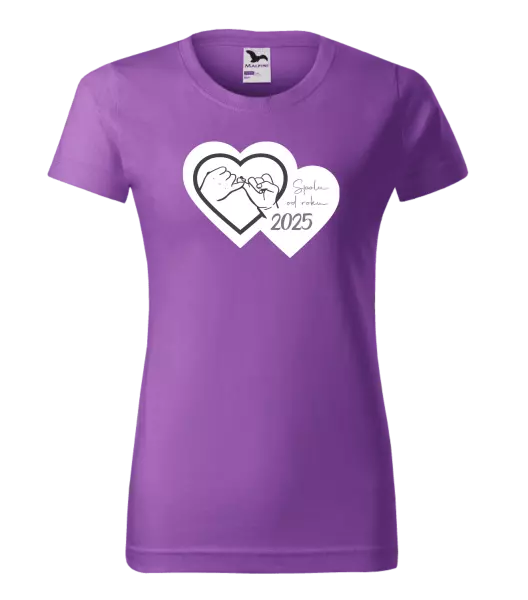 Dámské tričko Přísaháme na malíček - Spolu od roku ...