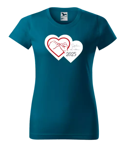 Dámské tričko Přísaháme na malíček - Spolu od roku ...